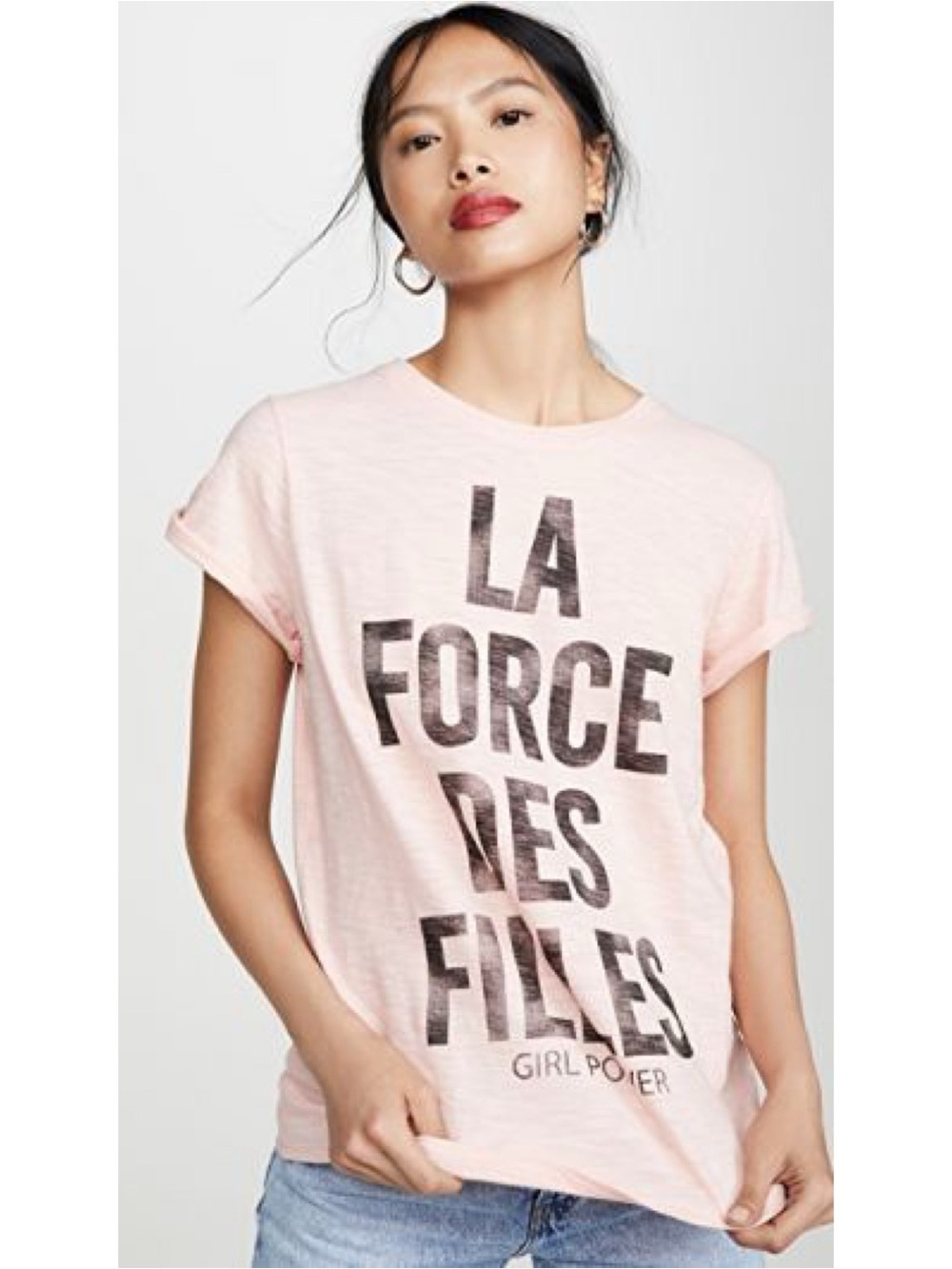 Cinq à Sept tous les jours Girl Power t-shirt Pink Small